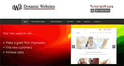 Desktop Screenshot of dynamicwebsites.com.au